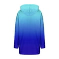 thumbnail image 6 of jobturf Hoodies for Women Fashion Gradient Fleece Jacket Full Zip up Long Sleeve Hooded Sweatshirts Casual Winter Coats with Pockets, 6 of 6