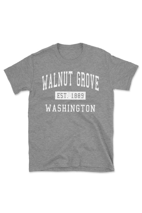 Walnut Grove Washington Classic Established Men's Cotton T-Shirt