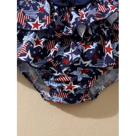 

eczipvz Toddler Kids Boys Girls 4th of July Sleeveless Independence Day T Shirt Vest Tops American Flag Shorts Outfits Set Blue