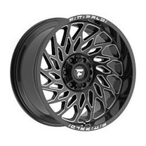22x12 Fittipaldi Offroad FA20BM Black Milled Wheel 8x6.5 (-44mm)