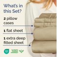 thumbnail image 2 of Juego de sábanas CGK Unlimited Extra Deep Pocket Queen Beige, 2 of 9