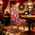 thumbnail image 3 of Christmas Stretch Chair Covers Set of 1 Removable Washable Dining Chair Protectors for Holiday Party Home Decor(B), 3 of 6