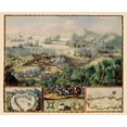 thumbnail image 2 of De Hooghe 31x26 Gold Ornate Wood Framed with Double Matting Museum Art Print Titled - Battle Caribbean Tobago - DeHooghe 1677, 2 of 4