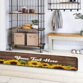 thumbnail image 6 of Custom Sunflowers Kitchen Rug Personalized Your Text on Runner Rug Doormat Bath Mat Area Rug Non-Slip Carpet for Kitchen Living Bedroom 72 x 24 Inch, 6 of 6