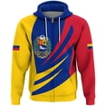 thumbnail image 5 of Sudadera con capucha con estampado 3D de la bandera de Venezuela, sudadera con cremallera para hombres y mujeres, sudadera con capucha de gran tamaño, sudaderas con cremallera para niños, chándales, a, 5 of 5