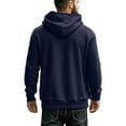 thumbnail image 4 of Mens Hoodie Half Zip Fleece Hoodys Top Breathable Fleece Sweatshirt Windproof Gym Training Tops Casual Fall Lounge Wear Lightweight Combat Jacket Tactical Hoody Coat for Athletic, 4 of 7