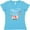Aqua, variant on Blessed to Be a Gigi with Pink Flowers Women's V-Neck T-Shirt