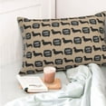 thumbnail image 4 of Pofeuu Dachshund Dog Woof Print Polyester Microfiber Plush Pillowcases, Super Soft and Cozy Pillow Case Covers with Envelop Closure（Pillow core not included）-20"x30", 4 of 6