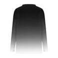 thumbnail image 4 of Annhoo Oversized T-Shirts for Women Trendy Gradient Colour Long Sleeve V Neck Tees Fall Plus Size Casual Tops with Pocket, 4 of 5