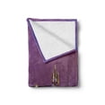 thumbnail image 2 of London Soft Flannel Fleece Blanket, Tower Bridge in London at Night Historical Cultural Monument Europe British Urban, Cozy Plush for Indoor and Outdoor Use, 70" x 90", Purple Yellow, by Ambesonne, 2 of 6
