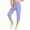 Purple, variant on AHTJRT Cargo Capri Pants for Women Waterproof Drawstrings Elastic Waist Pants with Adjustable Cuffs Multiple Pockets Hiking Running Trousers Gray L