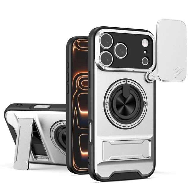 Case For IPhone 17 Pro Max/17 Pro/17 Air/17, Super Slim Shell With Wireless Charging Camera Protective Kickstand Cover