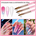 thumbnail image 3 of 6 Pinceles Acrílico Para Uñas, 6,8,10,12,14,16 ROSA, 3 of 5