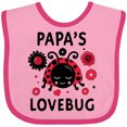 thumbnail image 3 of Inktastic Valentine's Day Papa's Lovebug Boys or Girls Baby Bib, 3 of 4