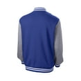 thumbnail image 6 of Sport-Tek ST270 Mens Fleece Letterman Jacket, True Royal & Vintage Heather - 2XL, 6 of 6