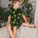 thumbnail image 4 of Fotbe Skulls And Cobwebs Pijama Estampada de 2 Piezas para Niños – Ropa de Dormir de Manga Corta Cómoda para Niños y Niñas, Camiseta y Shorts de Algodón-3X-Large, 4 of 6