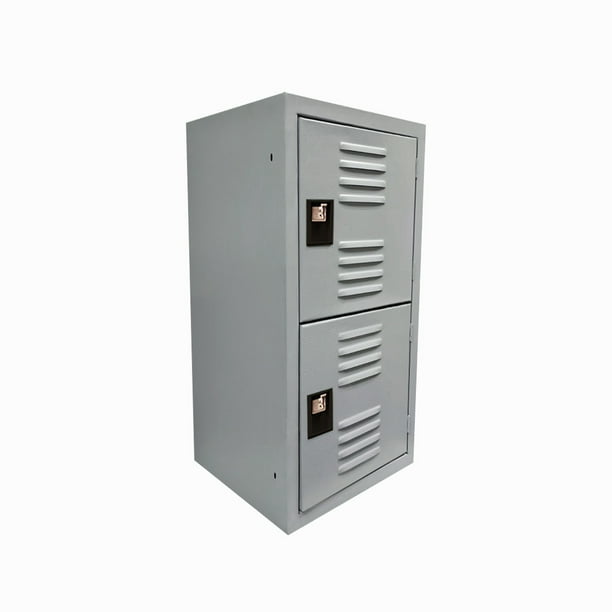 Locker Casillero Multiusos Alvek 2 Puertas con Ventilación Color Gris — Sistema para Candado