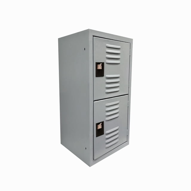 Locker Casillero Multiusos Alvek 2 Puertas con Ventilación Color Gris — Sistema para Candado