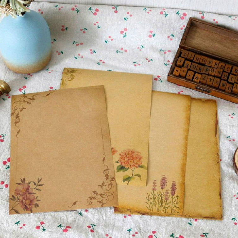 DOYOUNG 8 Sheets Antique Stationary Paper Set 6