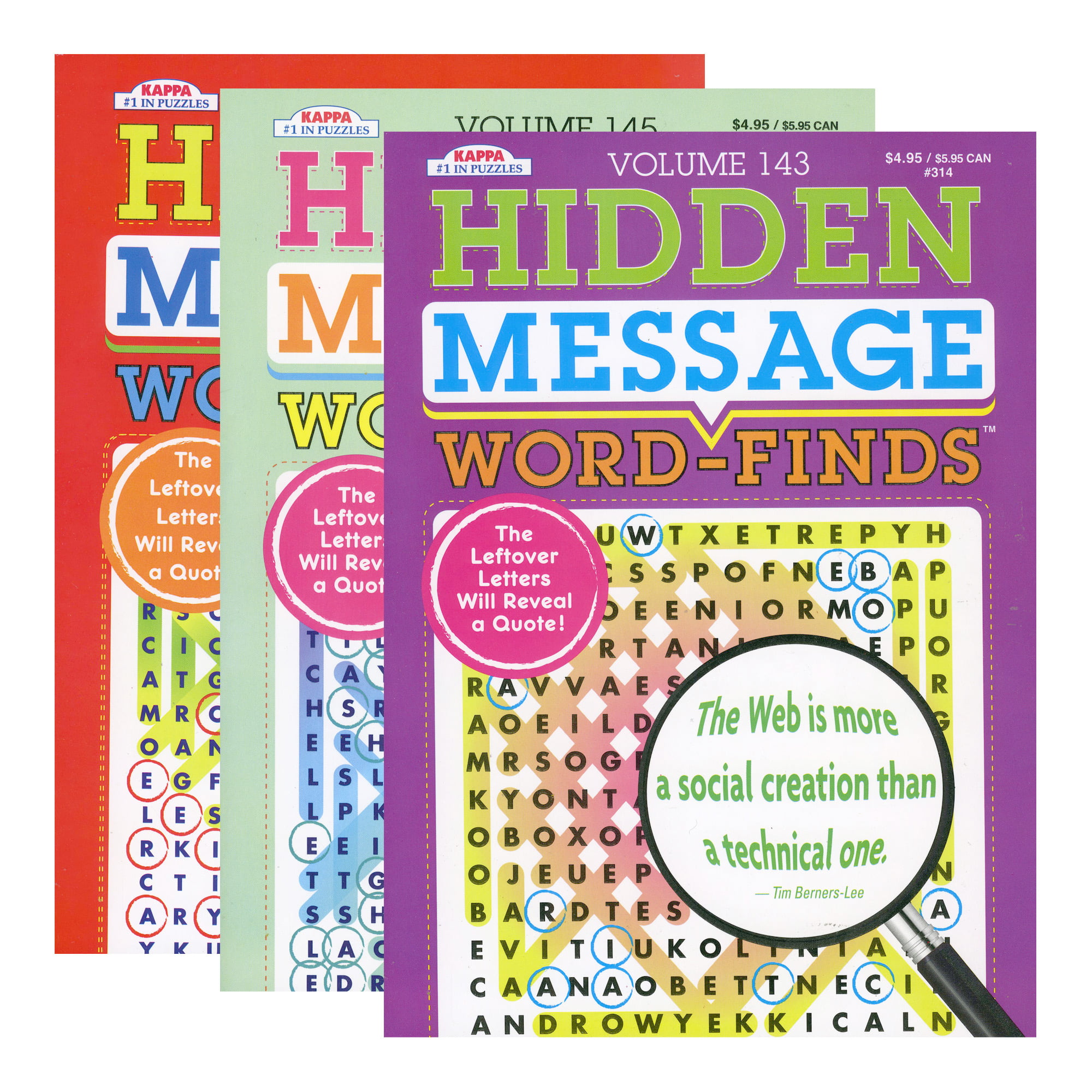 Buy KAPPA Hidden Message Word Finds Book 2 Titles, Word Search Find ...