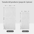 thumbnail image 5 of Set 2 Toallas Baño Lana Coral Suave De Alta Densidad, Color Gris, 5 of 5