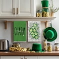 thumbnail image 4 of Sm:)e Green Shamrock Charm Lucky Eucalyptus Saint Patricks Day Kitchen Dish Towels 18x26 Inch Set of 4, 4 of 7