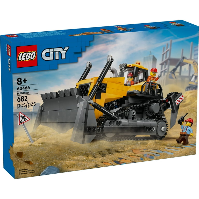 LEGO City Yellow Bulldozer Construction Site Building Toy for Kids