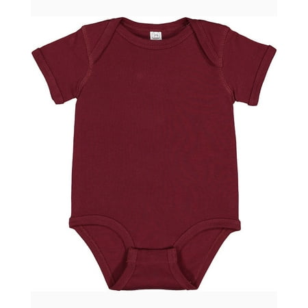

(Price/each)Rabbit Skins 4400 Infant Lap Shoulder Bodysuit-Maroon-18M