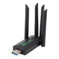 thumbnail image 2 of Wireless  Adapter, USB Wireless Adapter 4 Antenna Hotspot Sharing High Speed 1200Mbps  for Laptop Tablets, 2 of 7