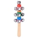 thumbnail image 1 of Bell 5 Hand Sleigh Bells, Rainbow Mango de madera Niños Coloridos juguetes preescolares JShteea El nuevo, 1 of 4