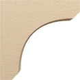 thumbnail image 3 of 9"W x 36"D x 36"H Thin Legacy Rough Cedar Woodgrain TimberThane Corbel, Primed Tan, 3 of 6