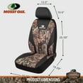 thumbnail image 6 of Mossy Oak 2PC Low Back Car Seat Covers Leather Black - Universal Fit, 1901SC01, 6 of 9