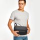 thumbnail image 5 of Hukapapa Nuevo bolso de pecho funcional bolso de hombro de moda simple bolso deportivo multifunción se puede ampliar, 5 of 7