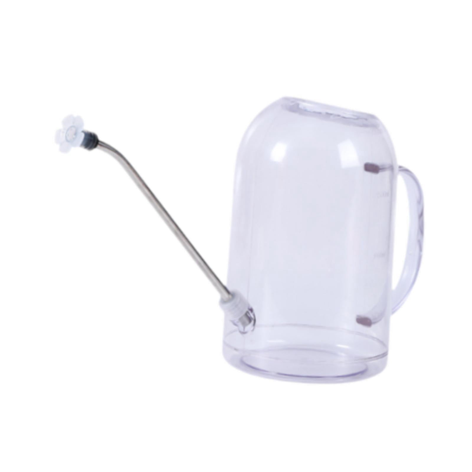 Bothyi 2.0 Liters Watering Can with Long Nozzle Lightweight Versatile Garden Kettle Clear