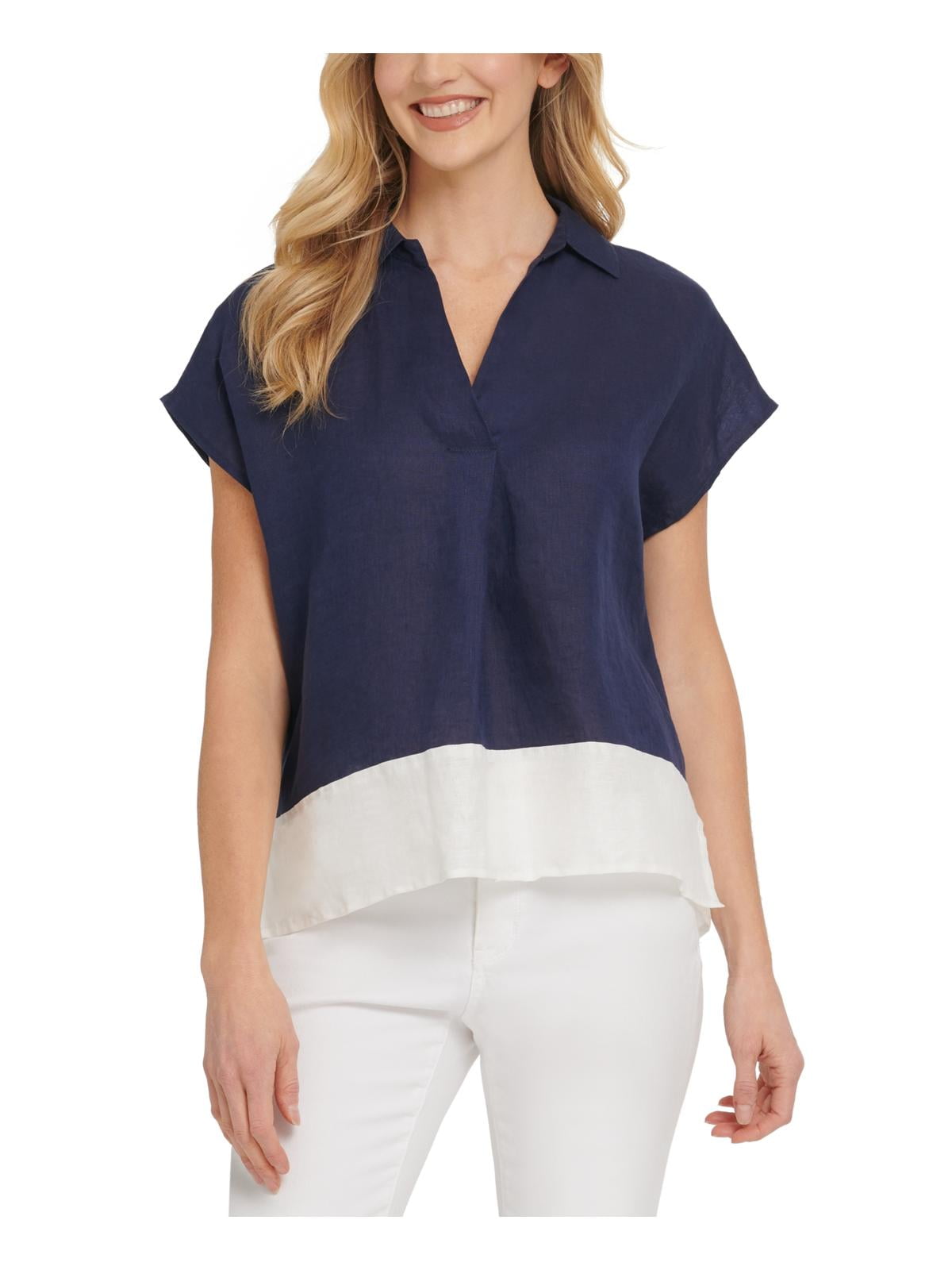 dkny linen tops