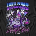 thumbnail image 3 of Disney Villains Delightfully Wicked Retro Men's T Shirt (Black, S-XXXL), 3 of 4