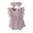 Purple, variant on Baby Girl Lace Romper Sleeveless Ruffle Bow Decorated Romper Jumpsuit Bodysuit with Headband Newborn Baby Clothes 0-18 Months