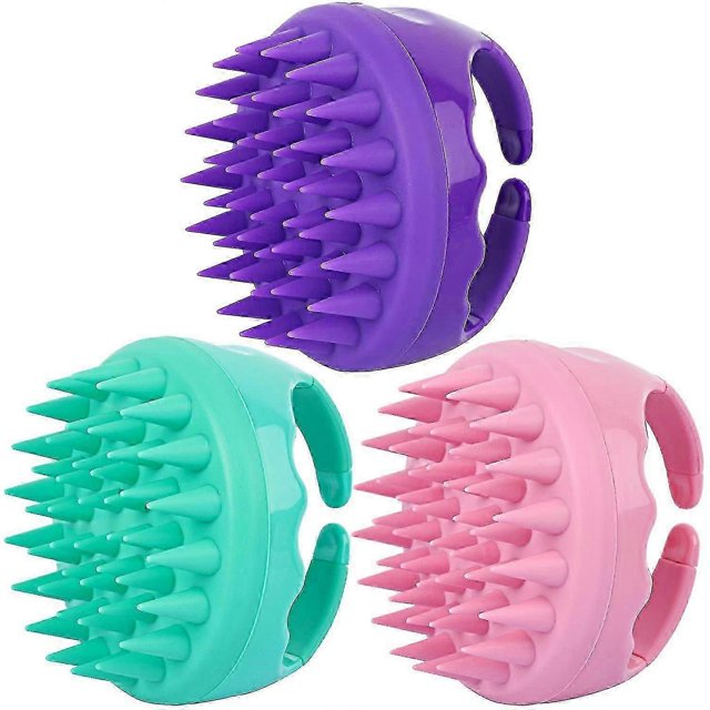 Silicone Scalp Massager Brush - Dandruff Remover & Hair Growth Tool for All Hair