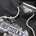 thumbnail image 2 of Beetlejuice Logo Unisex Adult Slim Fit Pull-Over Heather Hoodie, Charcoal, X-Large, 2 of 5