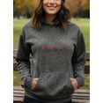 thumbnail image 3 of Bold Festive Christmas Hoodie for Men Women, Holiday Pullover Hooded Sweatshirt, Cozy Cotton Poly Blend, Funny Winter Xmas Gift Outfit, 3 of 5