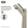 thumbnail image 4 of VIGO Milo Single Handle Single-Hole Bathroom Vessel Faucet in Brushed Nickel, 4 of 10