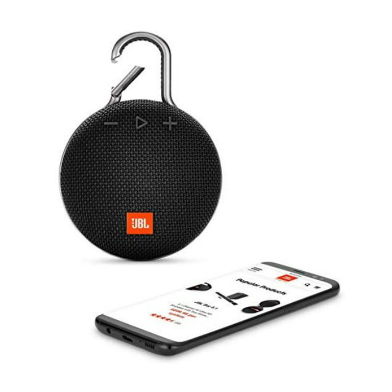 Bourgondië deur woestenij JBL Clip 3 Portable Bluetooth Speaker, Black, JBLCLIP3BLK - Walmart.com