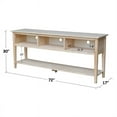 thumbnail image 6 of International Concepts Solid Wood Entertainment 72" TV Stand in White, 6 of 11