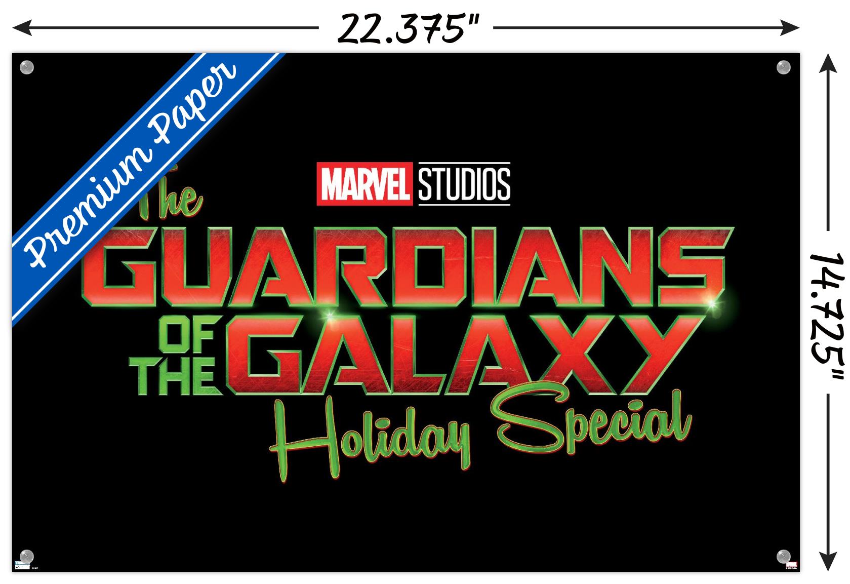 Marvel Guardians of the Galaxy Holiday Special - Logo Wall Poster with Pushpins, 14.725" x 22.375"