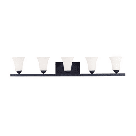 

World of Crystal Colorado springs Bath Lighting 43in Black 5-light