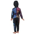 thumbnail image 5 of Michellecmm Parent-Child Halloween Jumpsuit Long Sleeve Zipper 3D Skull Printed One-piece Loungewear Long Playsuit for Party, 5 of 6