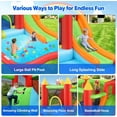 thumbnail image 2 of Qhomic Bounce House with Blower Indoor/Outdoor Bouncy House Slides, Climbing Wall, Ball Pit, Jumping Area, Shoot All in One Inflatable Bounce Castle for Kids 3-10, 2 of 9