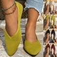 thumbnail image 5 of Xfvqtps Womens Pointed Toe Flats Breathable Mesh Knit Upper Flexible Sole Comfortable Walking Shoes for Women Fashion Flats Green, 5 of 5