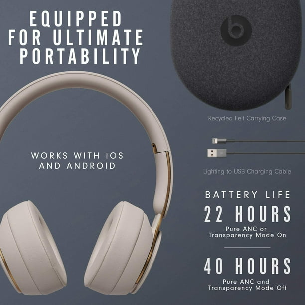 beats Solo Pro グレー Beats Solo Pro Wireless Noise Cancelling Bluetooth On-Ear