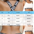 thumbnail image 3 of Hduncf Trendy Sports Bras for Women Back Criss Cross Running Bra Workout Crop Top with Built in Bra High Impact Bralettes White S, 3 of 5